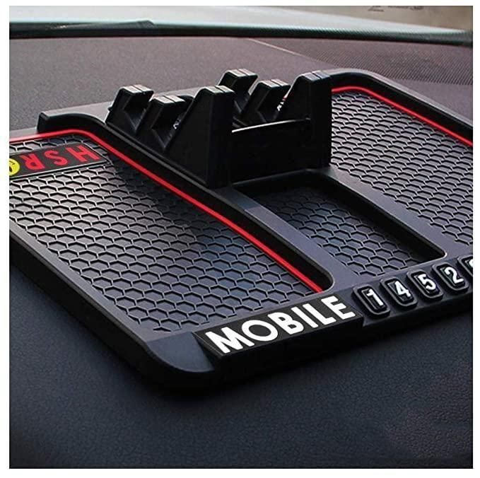 HSR Car Accessories Multifunction Phone GPS Holder Anti-Slip Silicone Pad and Car Mobile Holder