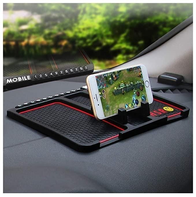 HSR Car Accessories Multifunction Phone GPS Holder Anti-Slip Silicone Pad and Car Mobile Holder