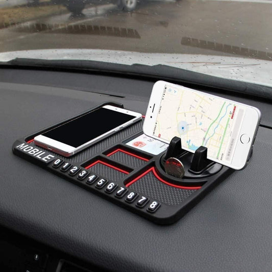 HSR Car Accessories Multifunction Phone GPS Holder Anti-Slip Silicone Pad and Car Mobile Holder